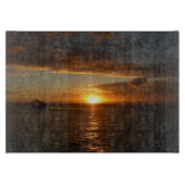Planche À Découper Coucher de soleil sur la mer II (Devant)