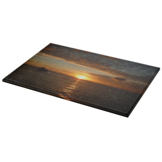 Planche À Découper Coucher de soleil sur la mer II (Coin)