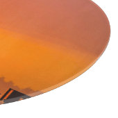 Planche À Découper Coucher de soleil sur la ville (Coin)