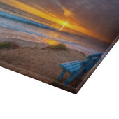 Planche À Découper Coucher de soleil sur l'océan Pacifique (Coin)