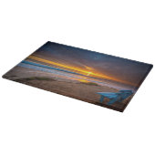 Planche À Découper Coucher de soleil sur l'océan Pacifique (Coin)