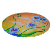 Planche À Découper Coucher de soleil sur l'orchidée (Coin)