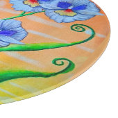 Planche À Découper Coucher de soleil sur l'orchidée (Coin)