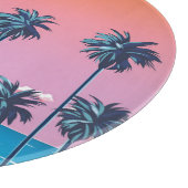 Planche À Découper Coucher de soleil tropical : Illustration de plage (Coin)