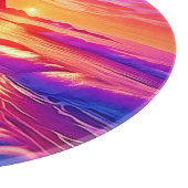 Planche À Découper Coucher de soleil tropical : Plage d'art (Coin)