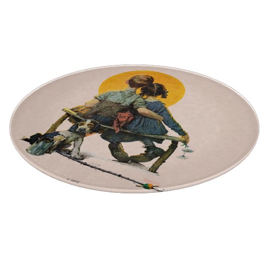 Planche À Découper Coucher du soleil (Coin)