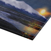 Planche À Découper Coucher Du Soleil Sur La Glace (Coin)