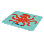 Planche À Découper Coucou rouge souriant Octopus Thunder_Cove (Coin)