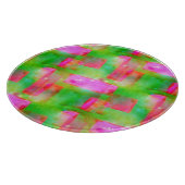 Planche À Découper Couleur abstraite peinte en jaune, rose (Coin)