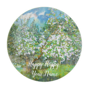 Planche À Découper Couleur d'aquarelle fleurie