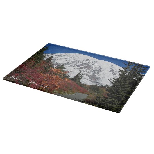 Planche À Découper Couleur d'automne du sentier Mount Rainier Randonn (Coin)