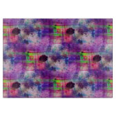 Planche À Découper Couleur d'eau verte et violette (Devant)