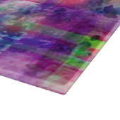 Planche À Découper Couleur d'eau verte et violette (Coin)
