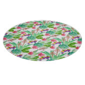 Planche À Découper Couleur d'eau vive Cactus et Motif succulent (Coin)