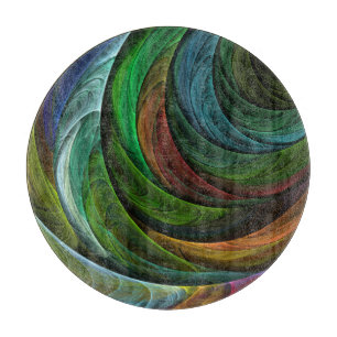 Planche À Découper Couleur Gloire Moderne Art Abstrait Motif Élégant