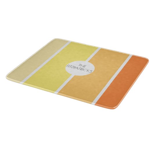 Planche À Découper Couleur Jaune Soleil Blocs Hip Charcuterie moderne (Coin)