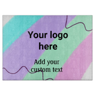 Planche À Découper Couleur pastel simple ajoutez votre logo texte per