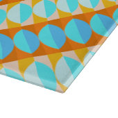 Planche À Découper Couleur Turquoise Bleu Orange Jaune Motif (Coin)