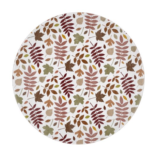 Planche À Découper Couleurs d'automne du Motif rpt Feuille déchiré su (Devant)
