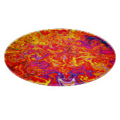 Planche À Découper Couleurs de lave en gras Conception abstraite (Coin)