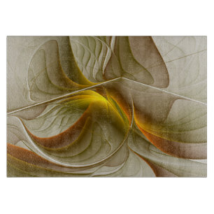 Planche À Découper Couleurs des métaux précieux, art fractal Abstrait
