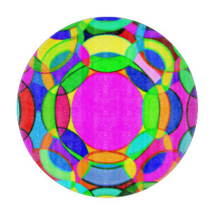 Planche À Découper Couleurs élégantes Art Motif