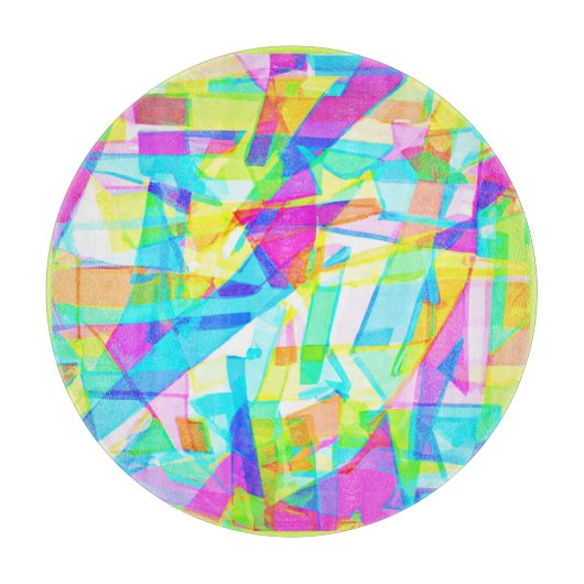 Planche À Découper Couleurs étonnantes du Motif géométrique (Devant)