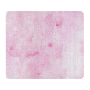 Planche À Découper Couleurs Mixtes Colorées Abstrait Aquarelle Rose