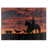 Planche À Découper Country Western Cowboy Cutting Board (Devant)