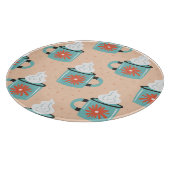 Planche À Découper Coupe bleu clair Motif sans voile. (Coin)