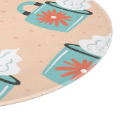 Planche À Découper Coupe bleu clair Motif sans voile. (Coin)