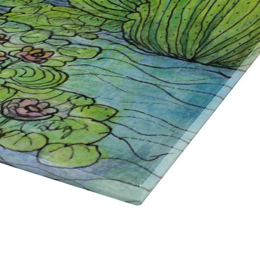 Planche À Découper Coupe-board - Pont à carreaux de Monet (Coin)