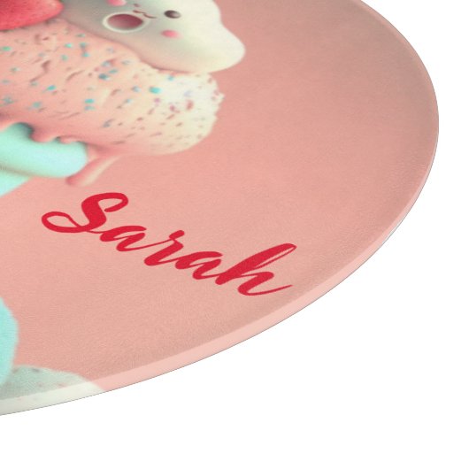 Planche À Découper Coupe de crème glacée Kawaii (Coin)