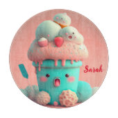 Planche À Découper Coupe de crème glacée Kawaii (Devant)