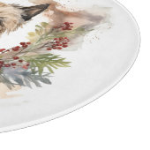 Planche À Découper Coupe de fête de la couronne de Noël de Cairn Terr (Coin)