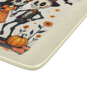 Planche À Découper Couple de squelette d'Halloween mignon en orange (Coin)