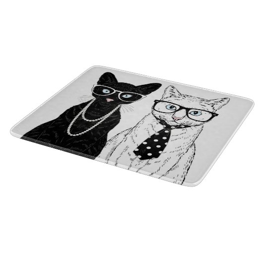 Planche À Découper Couples de chat (Coin)