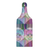 Planche À Découper Couples de crâne d'arc-en-ciel (Devant)