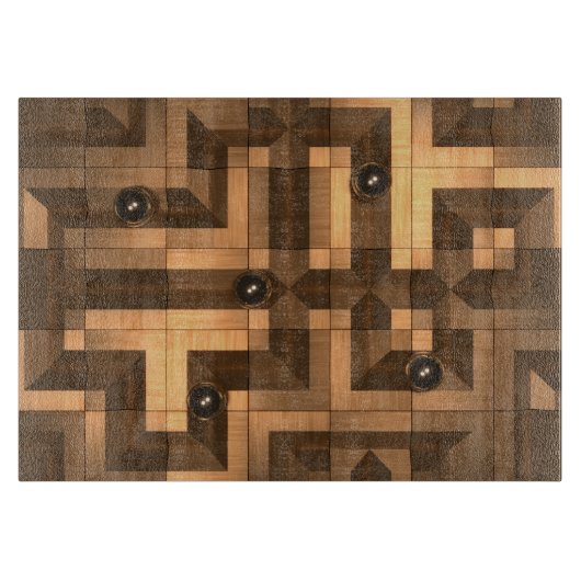 Planche À Découper Courbe de marbre en bois (Devant)