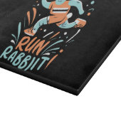 Planche À Découper courir lapin marathon coureur lapin mignon (Coin)