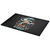 Planche À Découper courir lapin marathon coureur lapin mignon (Coin)