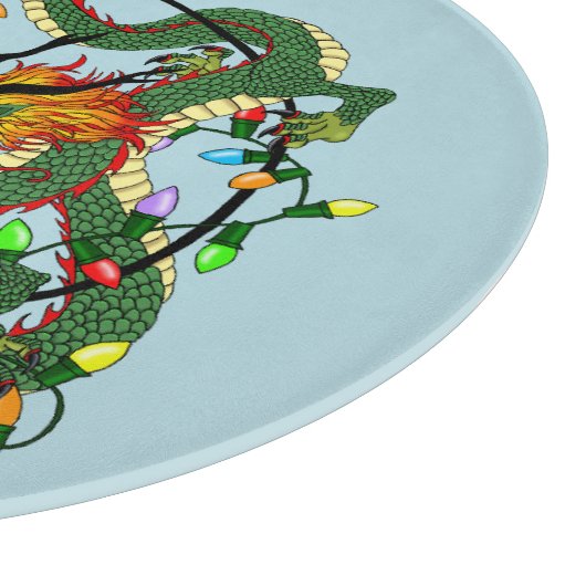 Planche À Découper Couronne de Noël du dragon chinois (Coin)