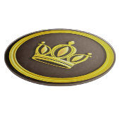 Planche À Découper Couronne dorée élégante (Coin)