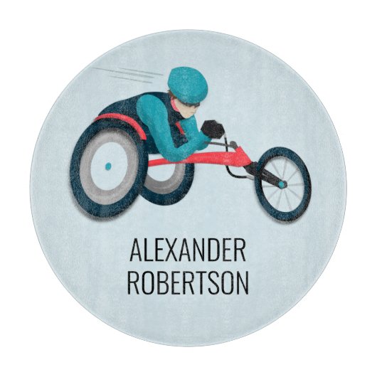 Planche À Découper Course en fauteuil roulant (Devant)