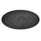 Planche À Découper Couvercles de trou en marbre noir (Coin)