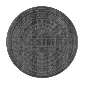 Planche À Découper Couvercles de trou en marbre noir (Devant)