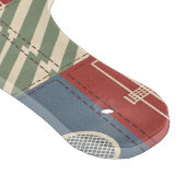 Planche À Découper Couverture Patchwork Tennis Rétro (Coin)