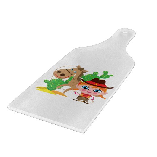 Planche À Découper Cow-girl et cheval (Coin)