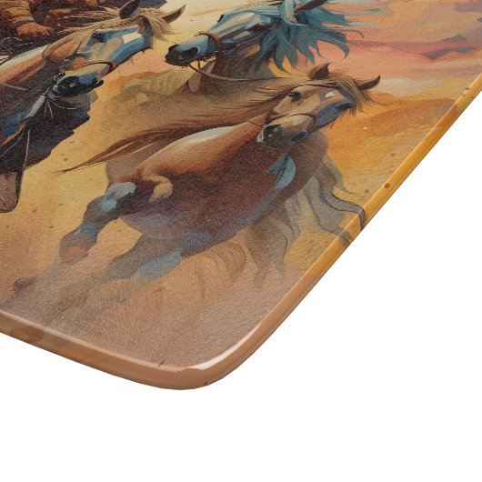 Planche À Découper Cowboy et cheval collage (Coin)