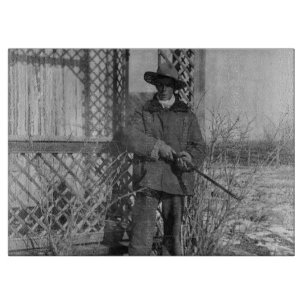 Planche À Découper Cowboy Rancher ou le hors-la-loi canadien du Vieux